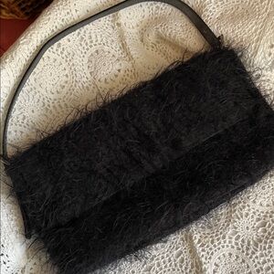 Maxx New York Black Textured Shoulder Bag